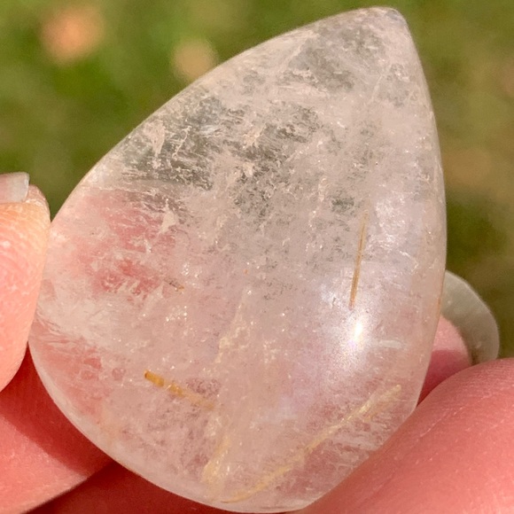 Genuine 402.00 Cts Golden Rutile Quartz Cabochon Lot - Picture 5 of 17